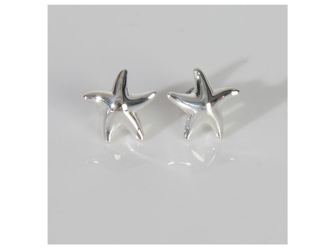 Orecchini Elsa Peretti Starfish in argento sterling Tiffany & Co. - vista 5