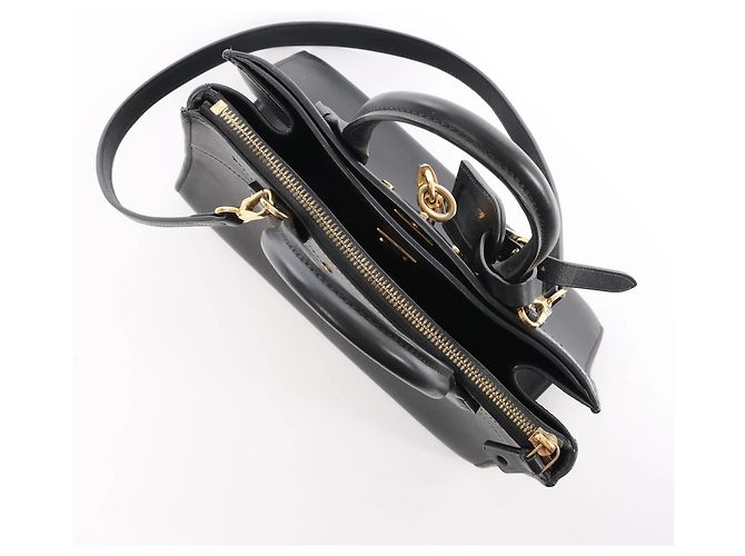 Borsa a mano 2Way Louis Vuitton City Steamer PM Taurillon in Nero M53028 - vista 10