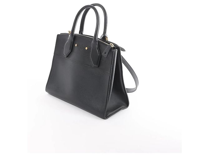 Borsa a mano 2Way Louis Vuitton City Steamer PM Taurillon in Nero M53028 - vista 6