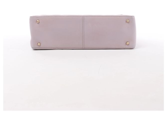 Borsa a tracolla Chanel Chocolate Bar in pelle, Viola 8026606 Beige - vista 6