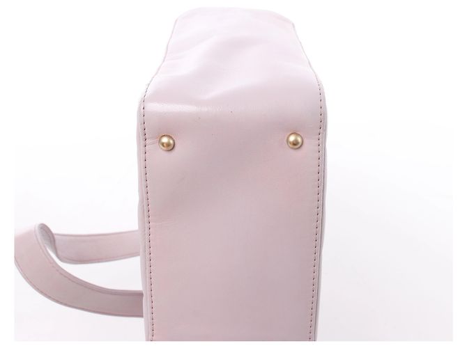 Borsa a tracolla Chanel Chocolate Bar in pelle, Viola 8026606 Beige - vista 7
