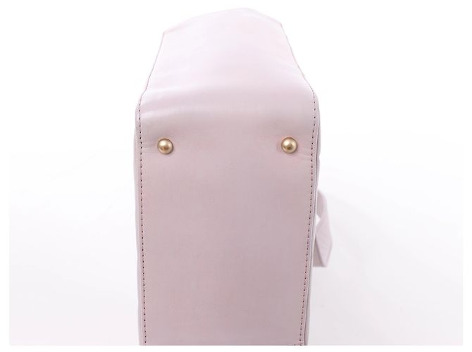 Borsa a tracolla Chanel Chocolate Bar in pelle, Viola 8026606 Beige - vista 8