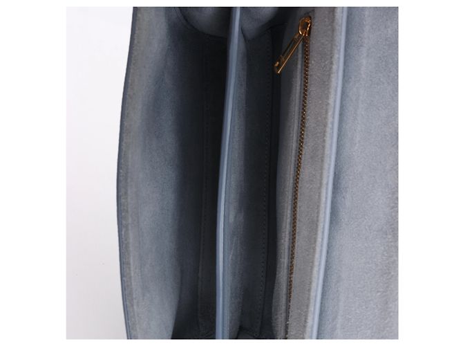 Céline Borsa a tracolla in pelle CELINE Soft 16 Teen in azzurro Blu - vista 10