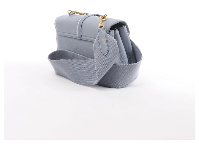 Céline Borsa a tracolla in pelle CELINE Soft 16 Teen in azzurro Blu - vista 3