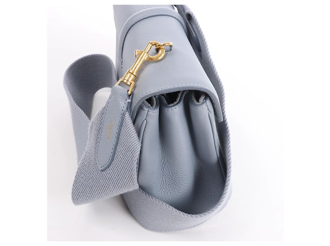Céline Borsa a tracolla in pelle CELINE Soft 16 Teen in azzurro Blu - vista 4