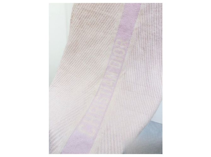 Autre Marque Sciarpa Dior Rosa in Lana Multicolore - vista 3