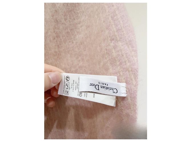 Autre Marque Sciarpa Dior Rosa in Lana Multicolore - vista 5