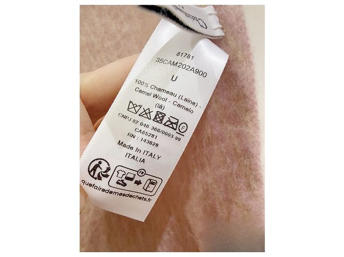 Autre Marque Sciarpa Dior Rosa in Lana Multicolore - vista 6