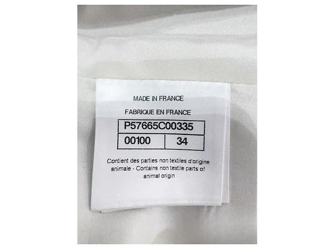 Falda Chanel de piel de cordero talle alto Multicolor - vista 6