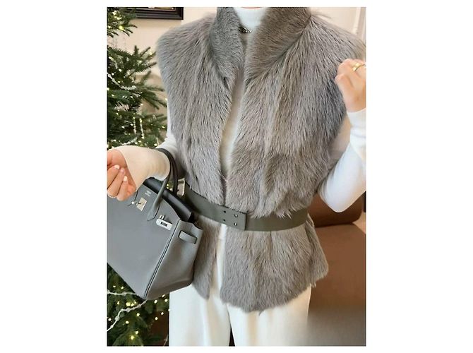 Giacca Hermès in montone taglia 36 Multicolore - vista 9