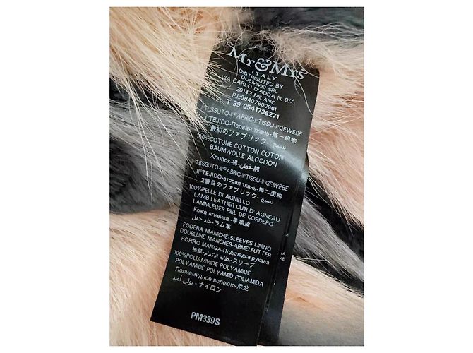 Autre Marque Abrigo de algodón kaki con cuello de piel oversize Multicolor - vista 9