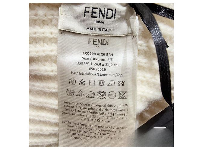 Fendi Wool Beanie White Multiple colors - view 6