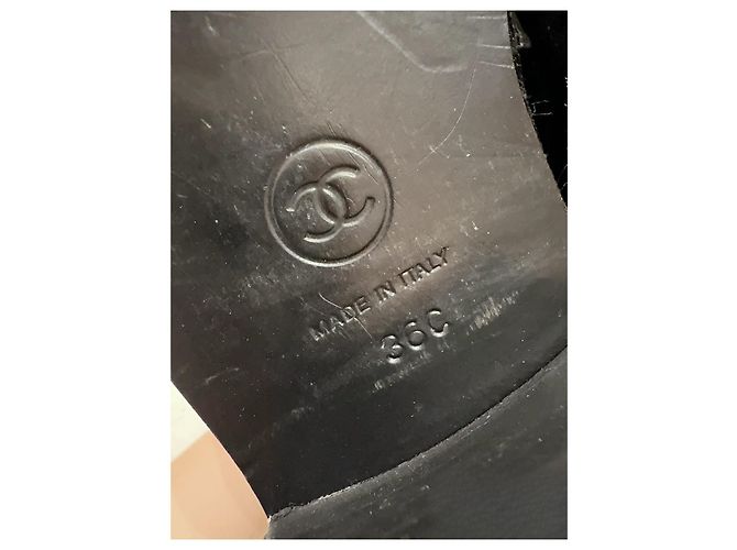 Mocassini Chanel con plateau a forma di cuore in pelle 36 Multicolore - vista 7