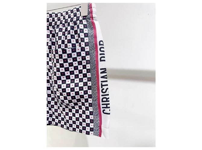 Autre Marque Pantalones Dior de seda de cintura alta Multicolor - vista 3