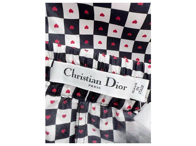 Autre Marque Pantalones Dior de seda de cintura alta Multicolor - vista 4