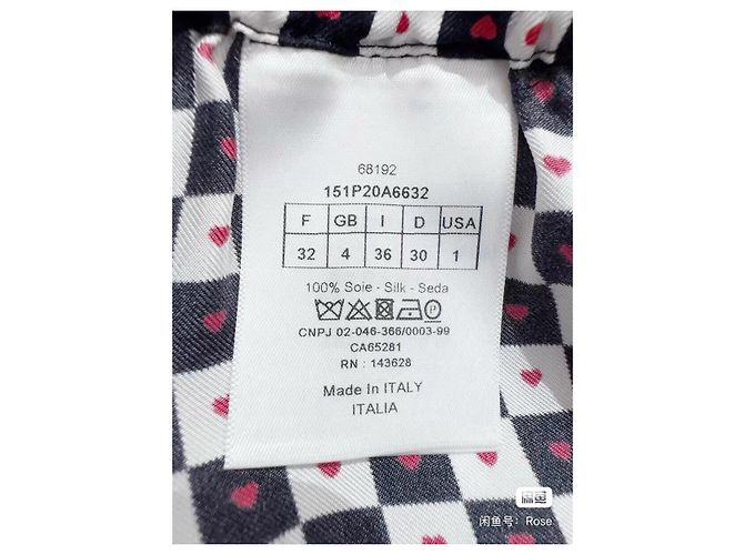 Autre Marque Pantalones Dior de seda de cintura alta Multicolor - vista 5