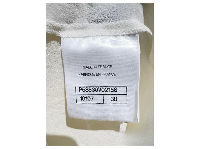 Top Chanel Waterfall in seta con dettagli in tulle Multicolore - vista 6