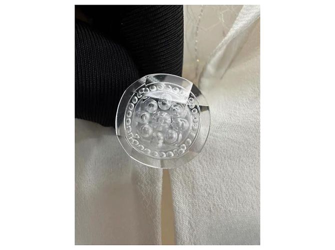 Top Chanel Waterfall in seta con dettagli in tulle Multicolore - vista 9