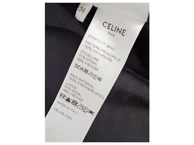 Céline Cashmere Jacket Black Gold Buttons Size 36 Multiple colors - view 7
