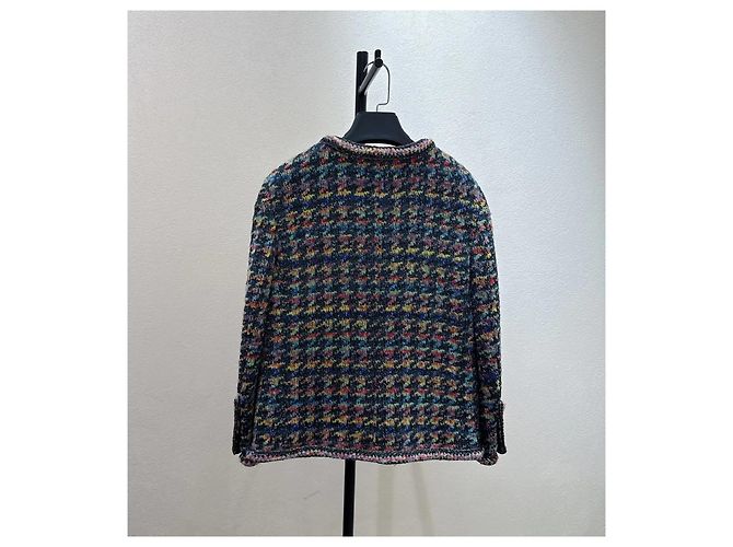 Chanel 20A Tweed Jacket Multicolor Houndstooth Multiple colors - view 2