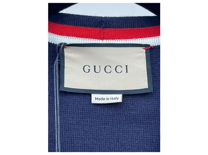Malha de lã azul Gucci Multicor - vista 8