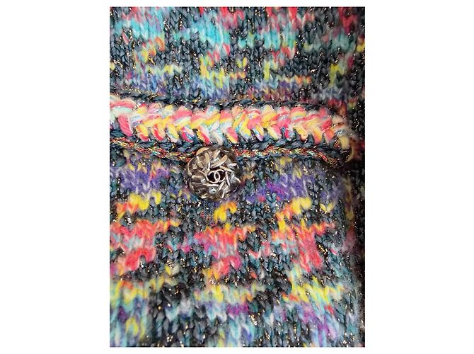 Chanel Tweed Jacket Multicolor Houndstooth Size 34 Multiple colors - view 2