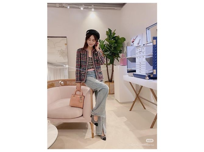 Chanel Tweed Jacket Multicolor Houndstooth Size 34 Multiple colors - view 6