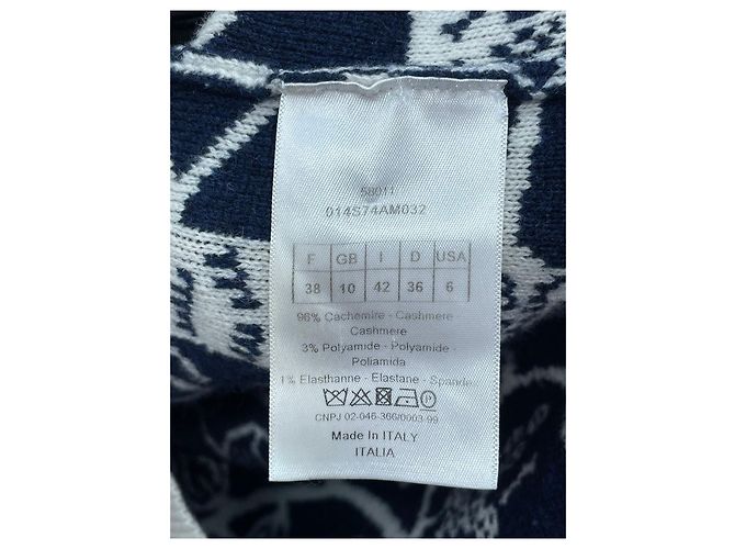 Autre Marque Dior Strickjacke mit Kapuze Jungle Print Baumwolle Mehrfarben - Ansicht 8