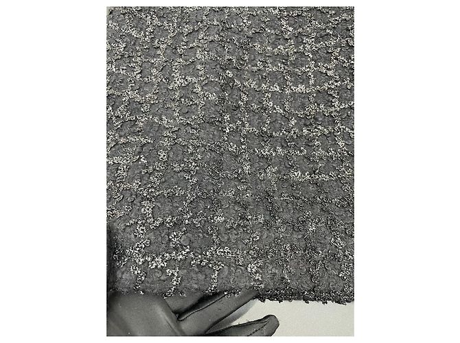 Chanel Rock Schwarz mit Glitzer Karomuster Mehrfarben - Ansicht 3