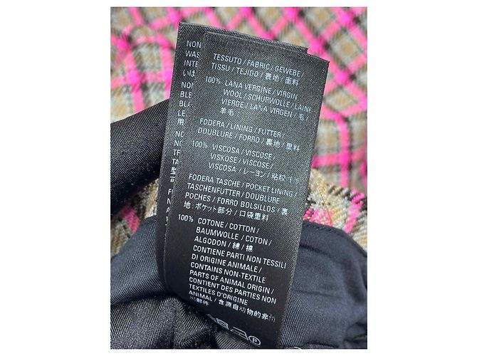 Balenciaga Strickrock mit buntem Karomuster aus Wolle Mehrfarben - Ansicht 8