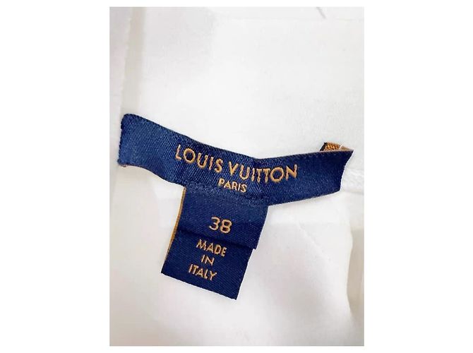 Top Louis Vuitton in cotone bianco Multicolore - vista 6