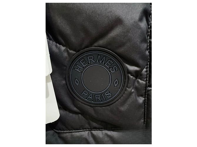 Hermès Daunenjacke Schwarz aus Polyester Größe 36 Mehrfarben - Ansicht 2