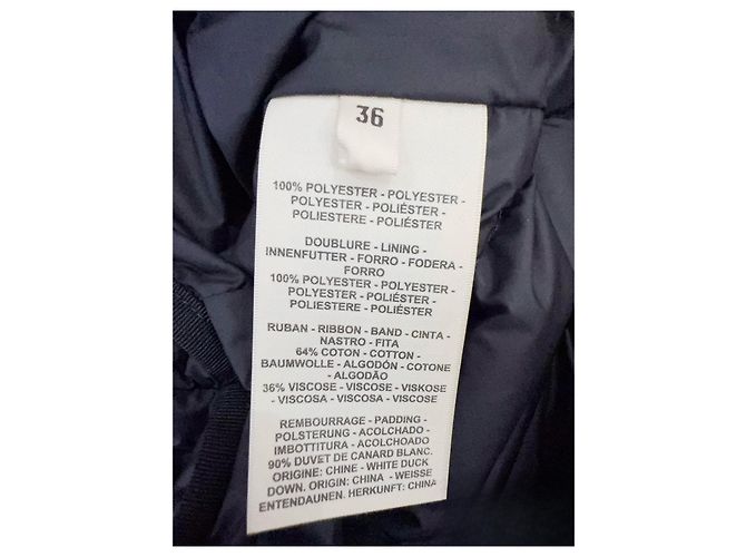 Hermès Daunenjacke Schwarz aus Polyester Größe 36 Mehrfarben - Ansicht 6