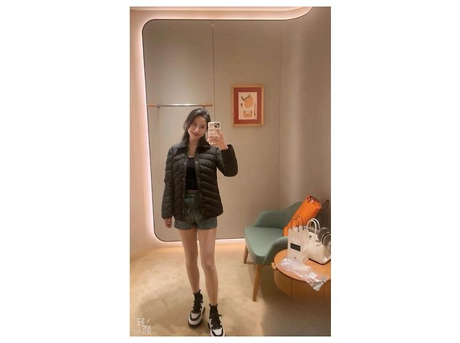 Hermès Daunenjacke Schwarz aus Polyester Größe 36 Mehrfarben - Ansicht 9
