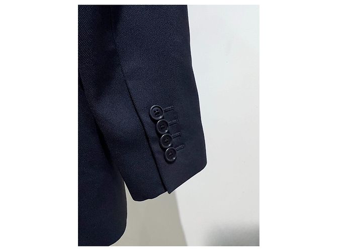 Blazer Céline in lana nero Multicolore - vista 3
