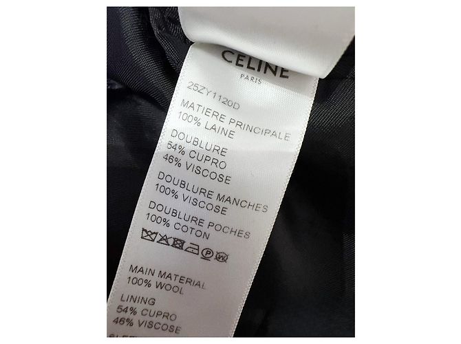 Blazer Céline in lana nero Multicolore - vista 5