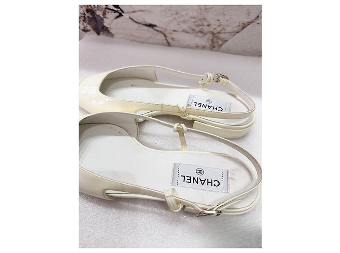 Ballerine Chanel Snow White in pelle Multicolore - vista 3
