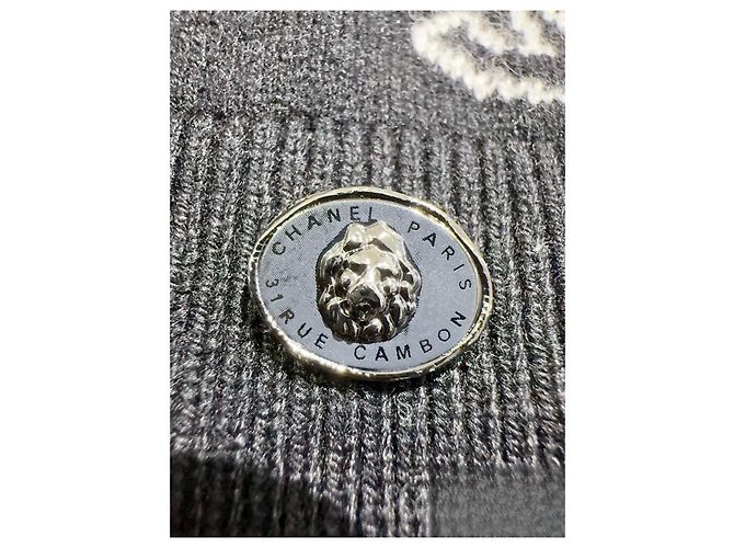 Pull Chanel en cachemire noir taille 34 Multicolore - vue 4