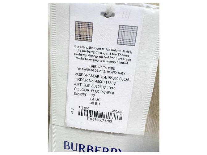 Abrigo de lana Burberry Mujer Multicolor - vista 3