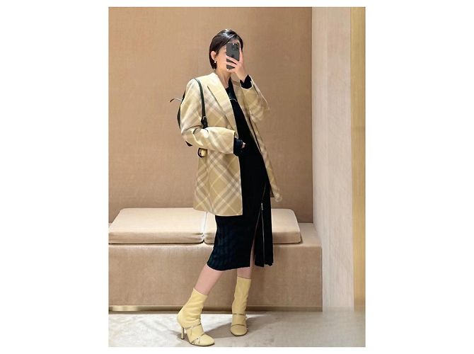 Abrigo de lana Burberry Mujer Multicolor - vista 8