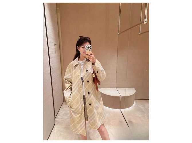 Abrigo de lana Burberry Mujer Multicolor - vista 9