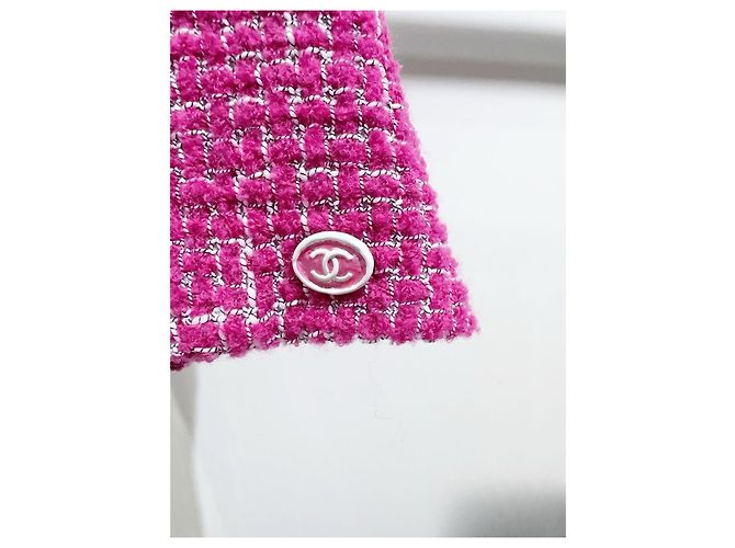 Top Bandeau Chanel 22B de Tweed Multicolor - vista 2