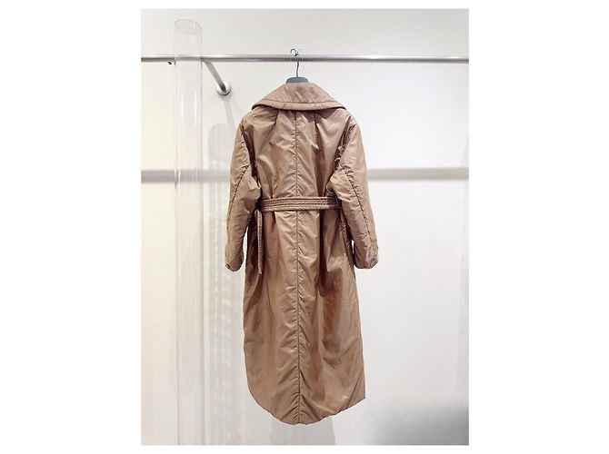 Max Mara Camel Down Coat Belted Polyester Size 32 Multiple colors - view 2