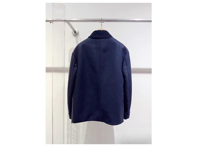 Fendi Jacke aus Lammfell und Wolle Mehrfarben - Ansicht 2