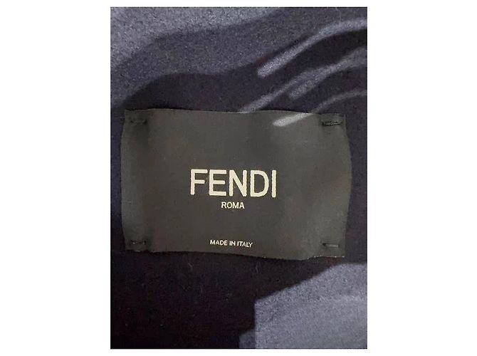Fendi Jacke aus Lammfell und Wolle Mehrfarben - Ansicht 3