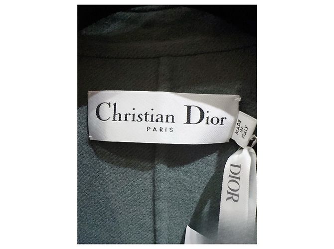 Autre Marque Dior Double Breasted Wool Coat Green Multiple colors - view 2