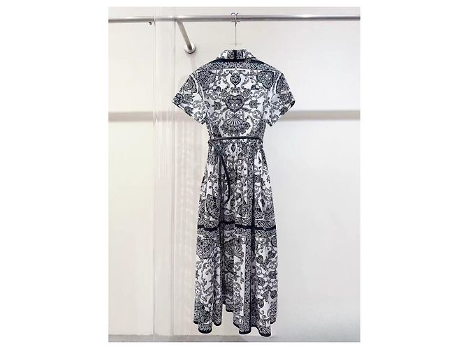 Autre Marque Dior Kleid Mehrfarbig Baumwolle Mehrfarben - Ansicht 3