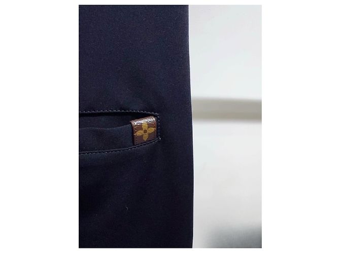 Louis Vuitton Monogramm Baumwollhose Navy Mehrfarben - Ansicht 4