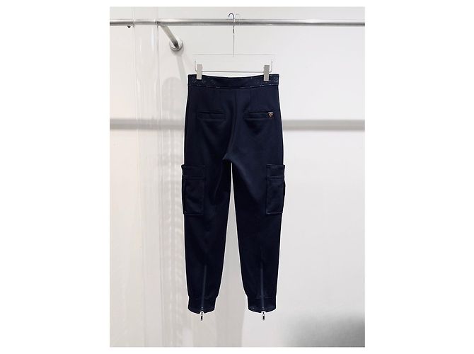 Louis Vuitton Monogramm Baumwollhose Navy Mehrfarben - Ansicht 5