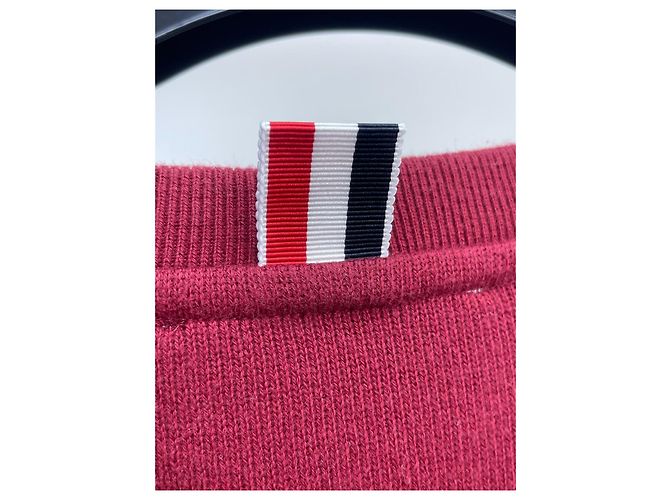 Pull en laine Thom Browne Burgundy Multicolore - vue 4
